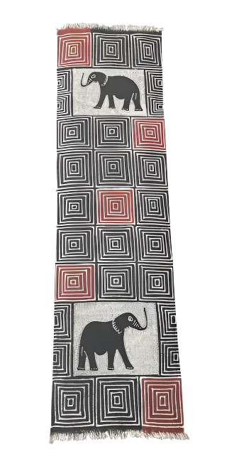 Textile Wall Hangings: Elephant Square Design