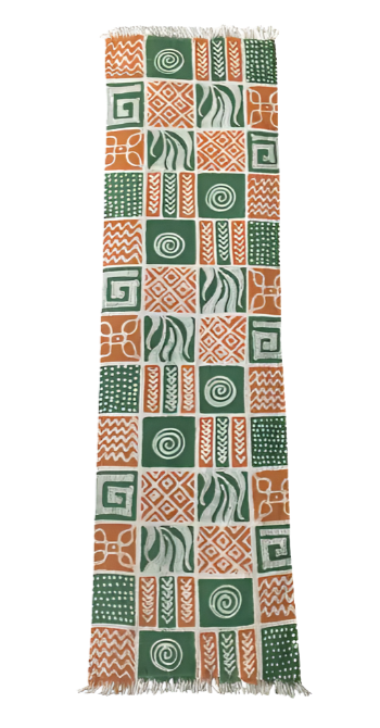 Textile Runner: Boho Geometric Design