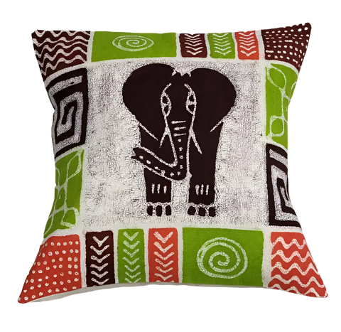 Boho Geometric Elephant Pillow Cover