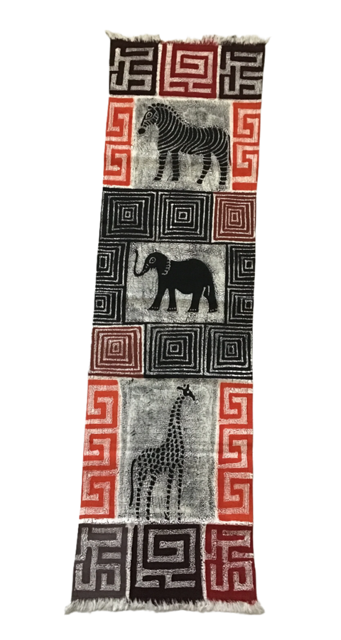 Textile Runner: Safari Maze Design