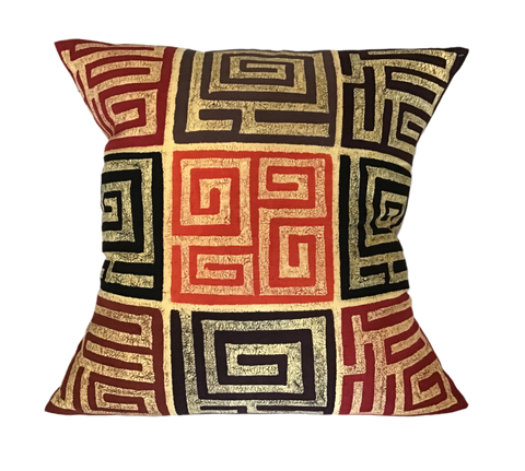 Maze Design Pillow Cover