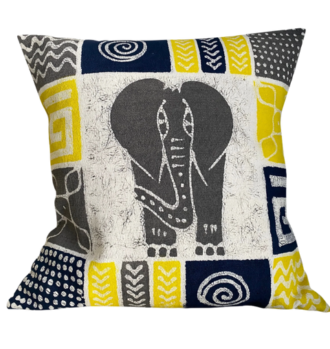 Boho Geometric Elephant Pillow Cover