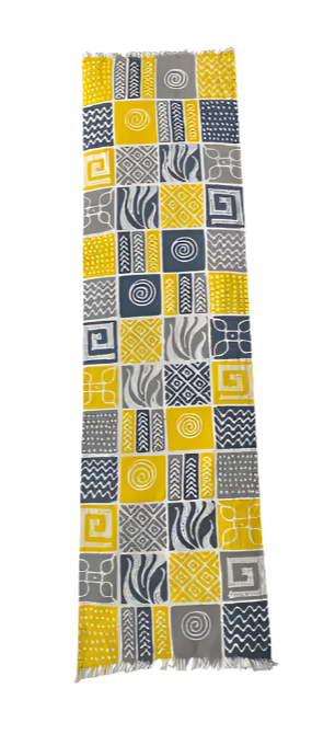 Textile Runner: Boho Geometric Design