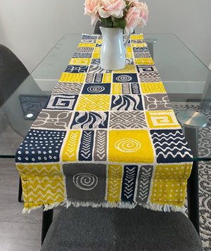 Yellow table discount runner